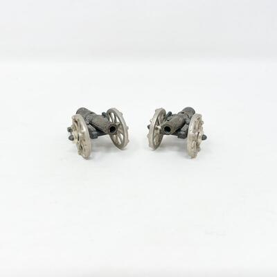 1.5â€ MINI METAL CANNON FIGURINES SET OF 2