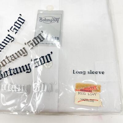 BOTANY 500 MENâ€™S WHITE DRESS SHIRT - 17â€ NECK 34/35â€ SLEEVE (#2)
