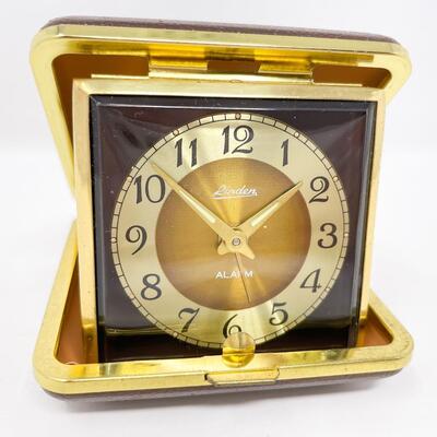 VINTAGE LINDEN TRAVEL ALARM CLOCK