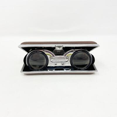 VINTAGE IMPERIAL COMPACT FOLDING POCKET BINOCULARS