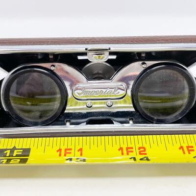 VINTAGE IMPERIAL COMPACT FOLDING POCKET BINOCULARS