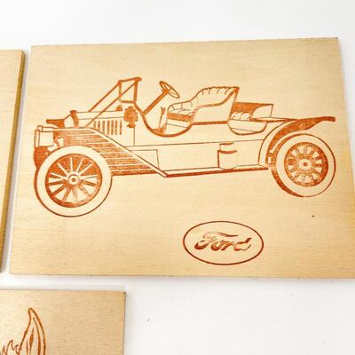 SMALL WOOD BURNED PLAQUE BUNDLE