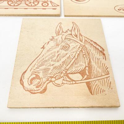 SMALL WOOD BURNED PLAQUE BUNDLE