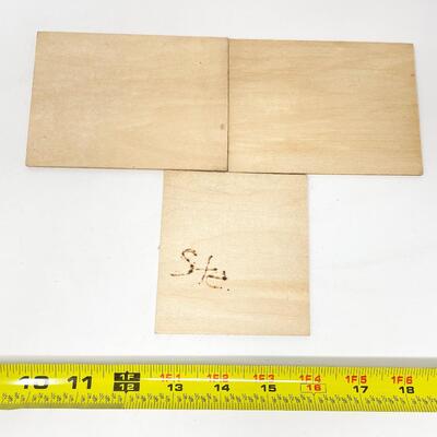 SMALL WOOD BURNED PLAQUE BUNDLE