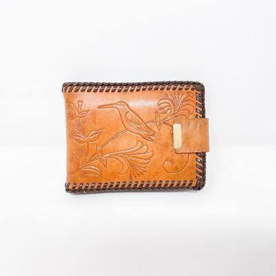 LEATHER HUMMINGBIRD WALLET