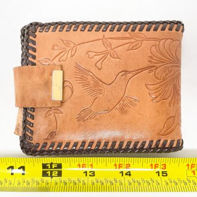 LEATHER HUMMINGBIRD WALLET