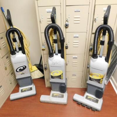 Set of Three Commercial ProForce Vacuum Cleaners Choice A