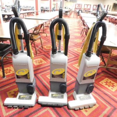 Set of Three Commercial ProForce Vacuum Cleaners Choice B