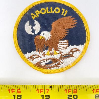 3â€ APOLLO 11 BALD EAGLE ON MOON PATCH