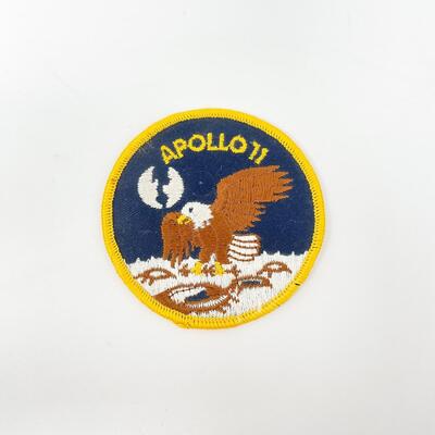 3â€ APOLLO 11 BALD EAGLE ON MOON PATCH
