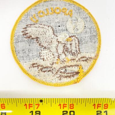 3â€ APOLLO 11 BALD EAGLE ON MOON PATCH