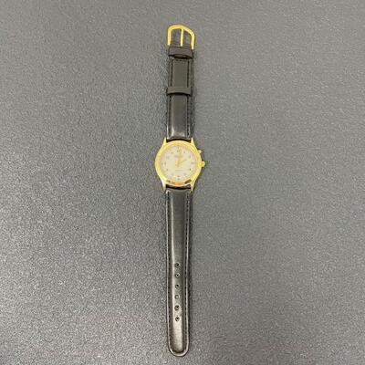 TIME QUARTZ WATCH W/ BLACK WRISTBAND