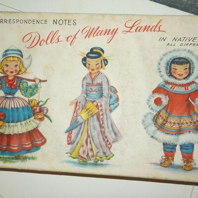 1950's Corrrespondance Cards " DOLLS OF MANY LANDS"