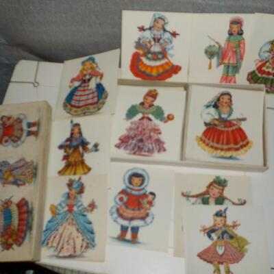 1950's Corrrespondance Cards " DOLLS OF MANY LANDS"