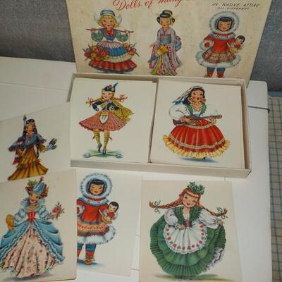 1950's Corrrespondance Cards " DOLLS OF MANY LANDS"