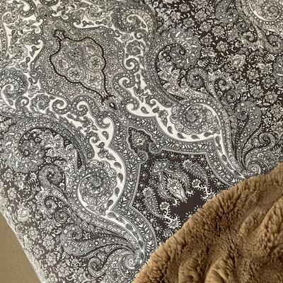 Brown and White Full/Queen Bedding