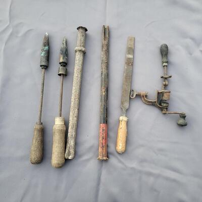 LOT OF ANTIQUE TOOLS - 6pc
