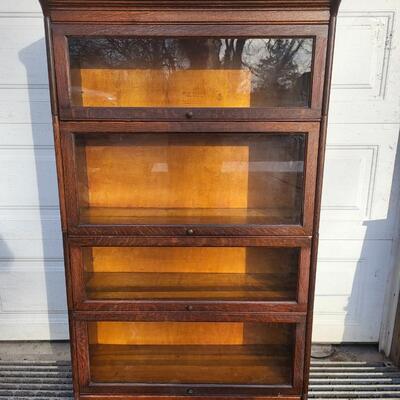 GUNN SECTIONAL BOOKCASE - SET of 4 W/ TOP & BOTTOM