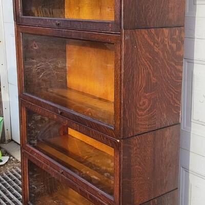 GUNN SECTIONAL BOOKCASE - SET of 4 W/ TOP & BOTTOM