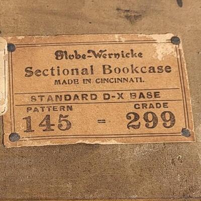 ANTIQUE SECTIONAL 4 TEIR BOOK CASE W/ TOP & BOTTOM