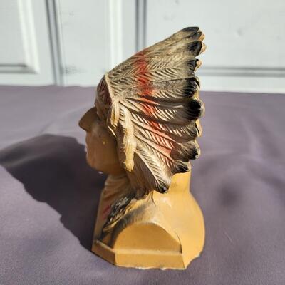 MANITOU CLIFF DWELLING NATIVE AMERICAN VINTAGE METAL BANK