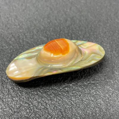 VINTAGE ABALONE OVAL BROOCH