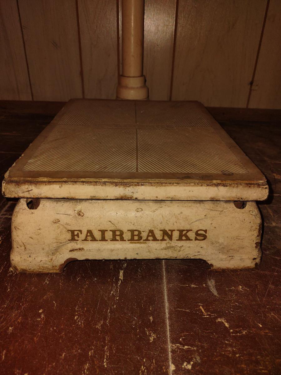 LOT 51K: Antique Standing Fairbanks Scale | EstateSales.org