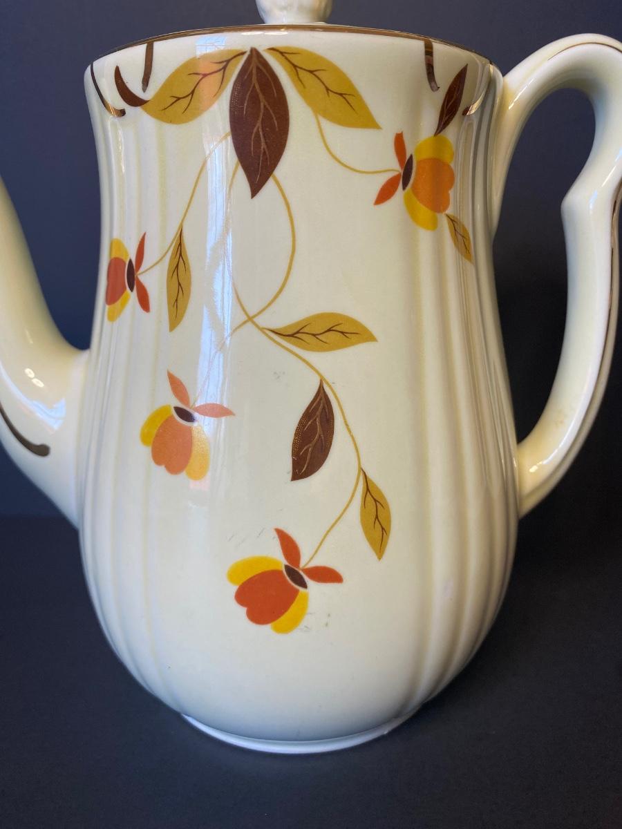 LOT 88G Hall’s Kitchenware Teapot "Autumn Leaf" Pattern