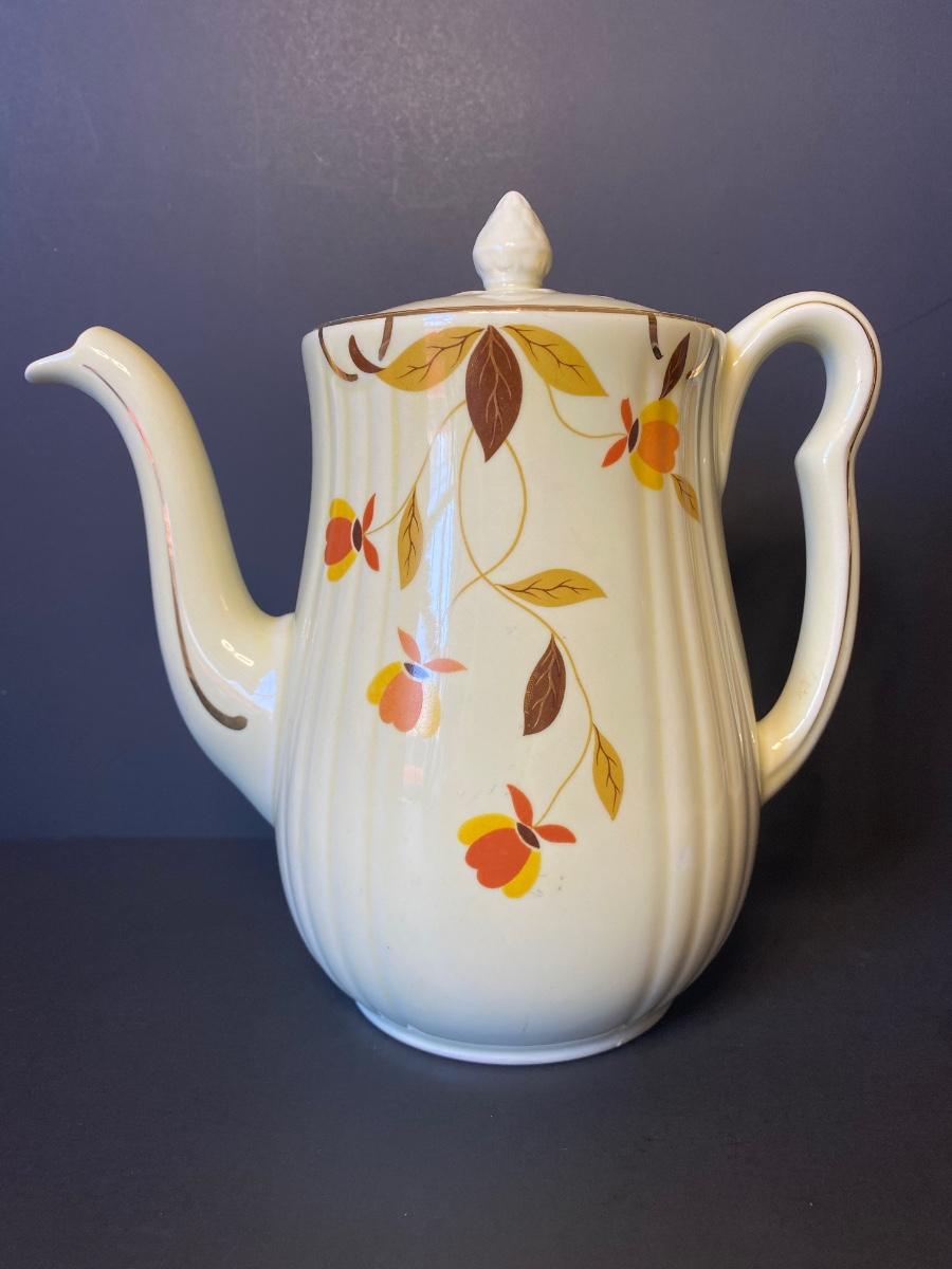 LOT 88G Hall’s Kitchenware Teapot "Autumn Leaf" Pattern