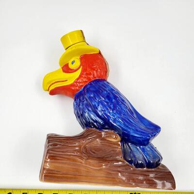 1969 EZRA BROOKS JAYHAWK DECANTER - KANSAS STAMP
