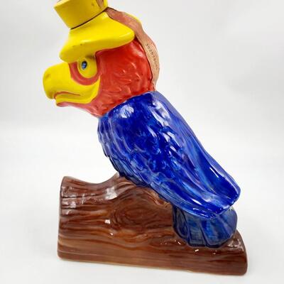 1969 EZRA BROOKS JAYHAWK DECANTER - KANSAS STAMP
