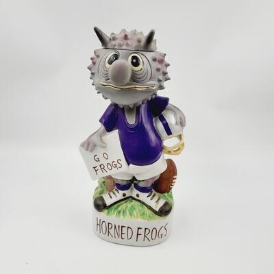 1972 MCCORMICK DISTILLING CO - TSU HORNED FROGS DECANTER