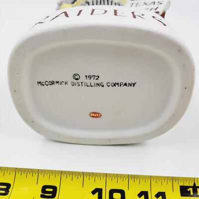 1972 MCCORMICK DISTILLING CO - TEXAS TECH RAIDERS DECANTER