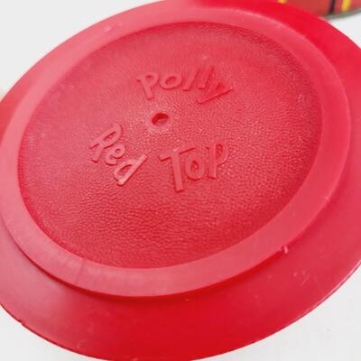 VINTAGE RED THERMOS W/ POLLY RED TOP & CUP