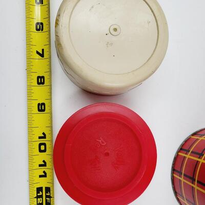 VINTAGE RED THERMOS W/ POLLY RED TOP & CUP