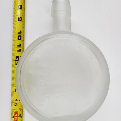 VINTAGE GEORGE WASHINGTON COMMERATIVE GLASS DECANTER