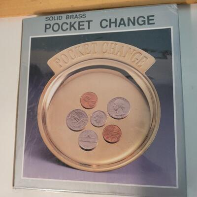 NOS brass pocket change