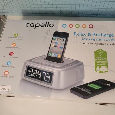 Capello docking alarm clock digital