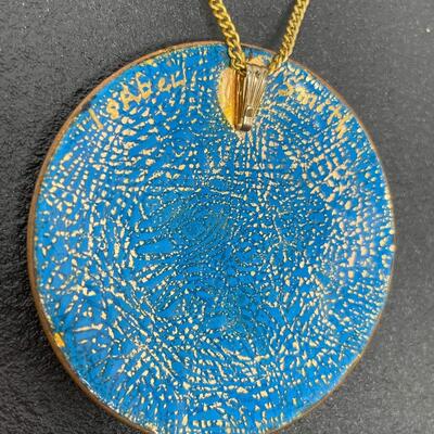 UNIQUE COLORFUL METAL PENDANT NECKLACE