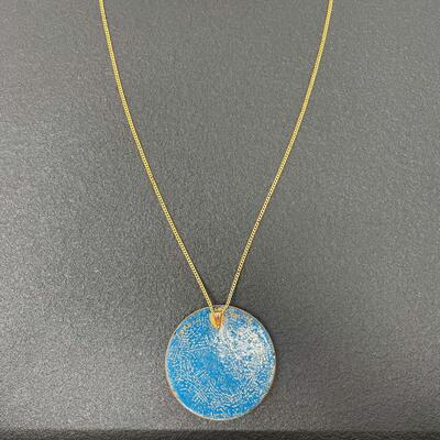 UNIQUE COLORFUL METAL PENDANT NECKLACE