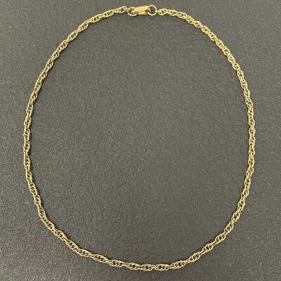 VINTAGE TWISTED CHAIN NECKLACE