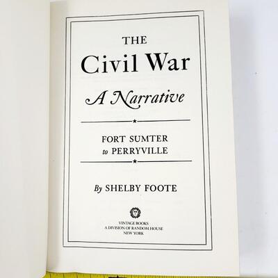 THE CIVIL WAR - A NARRATIVE PAPERBACK BOOK BY SHELBY FOOTE