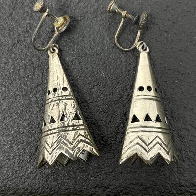 VINTAGE STERLING DANGLE EARRINGS