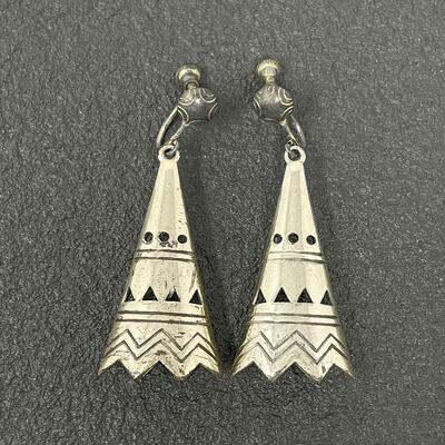 VINTAGE STERLING DANGLE EARRINGS