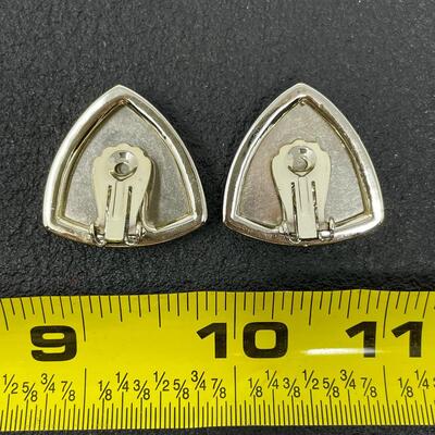 VINTAGE GENUINE BUTTERFLY WINGS BY HOFFMANN EARRINGS