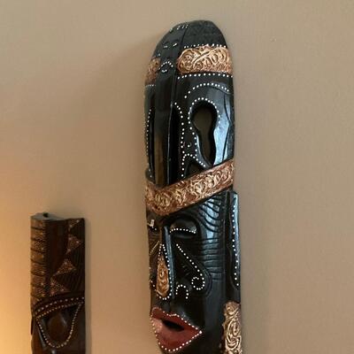 Set of 3 African Masks
