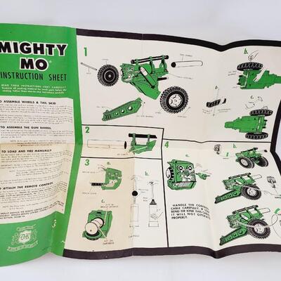VINTAGE MIGHTY MO INSTRUCTION POSTER
