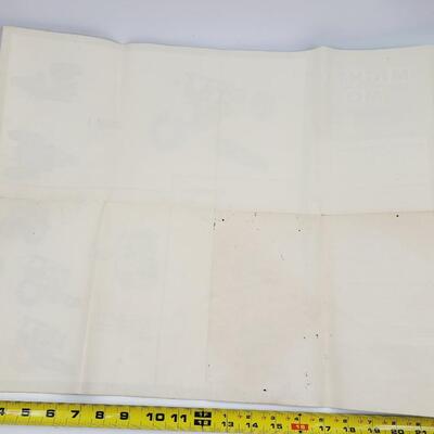 VINTAGE MIGHTY MO INSTRUCTION POSTER