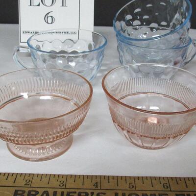Lot of Misc Depression Glass