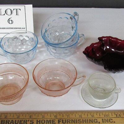 Lot of Misc Depression Glass